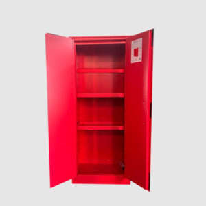Armário Corta-Fogo Vermelho 2,0 × 1,0 × 0,45 m